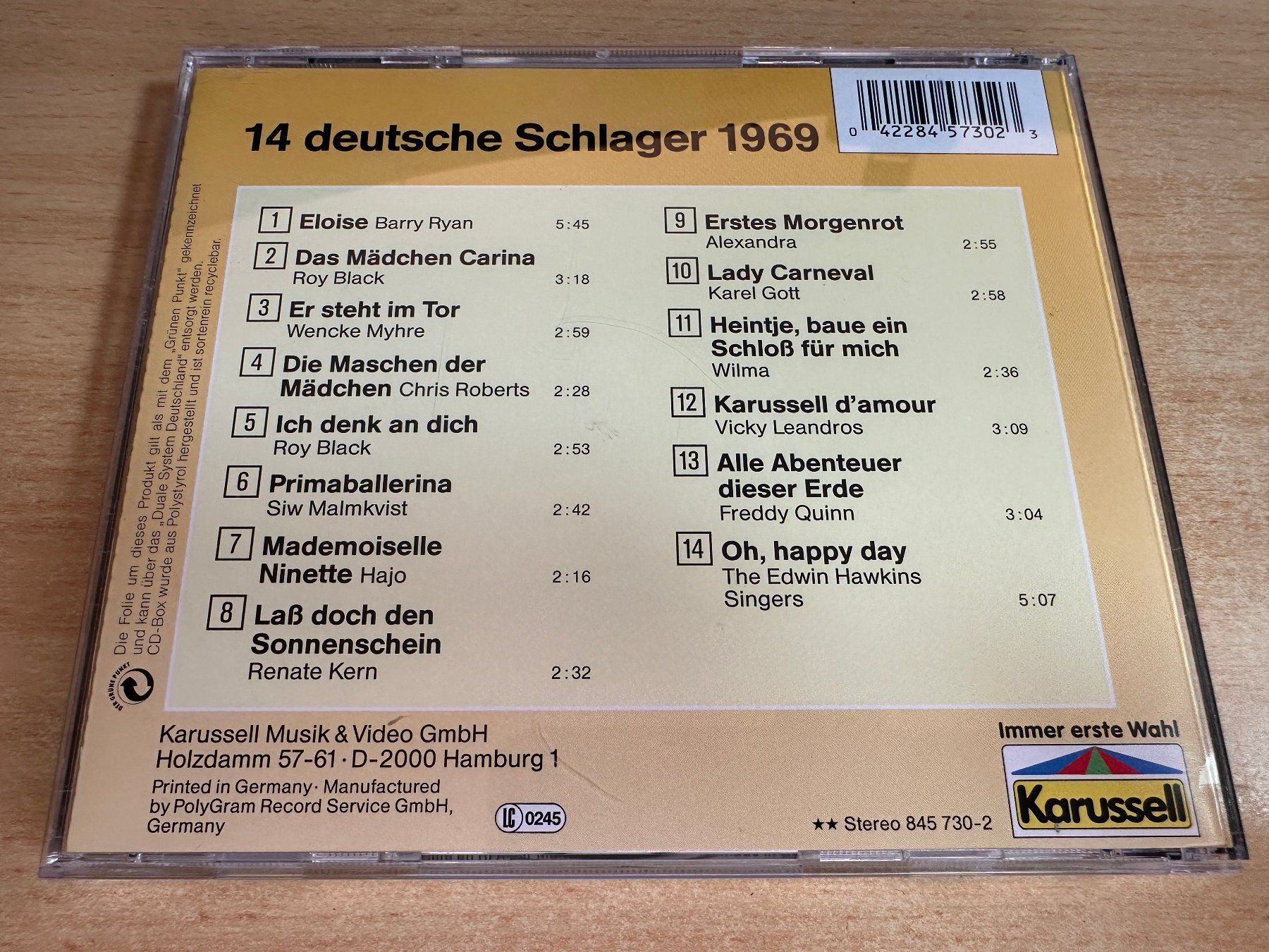 CD: U6 14 Deutsche Schlager Oldies - 1969 – Usato da Rikon im Tösstal venduto da Alpenmutz 1