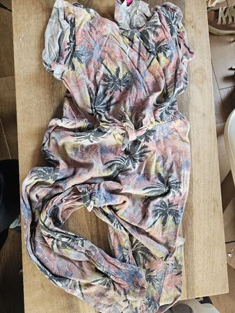 Palmen Sommer Jumpsuit für Mädchen, Grösse 128, Top!