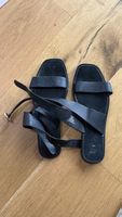 Premium H&M Black Leather Sandals, Size  39