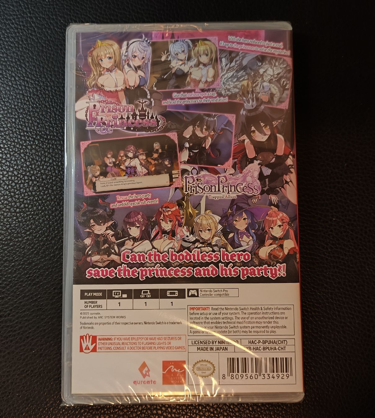 Nintendo Giochi: Prison Princess (NEUF) - Nintendo Switch – Nuovo e nell'imballaggio originale da Genève venduto da Alex923 1