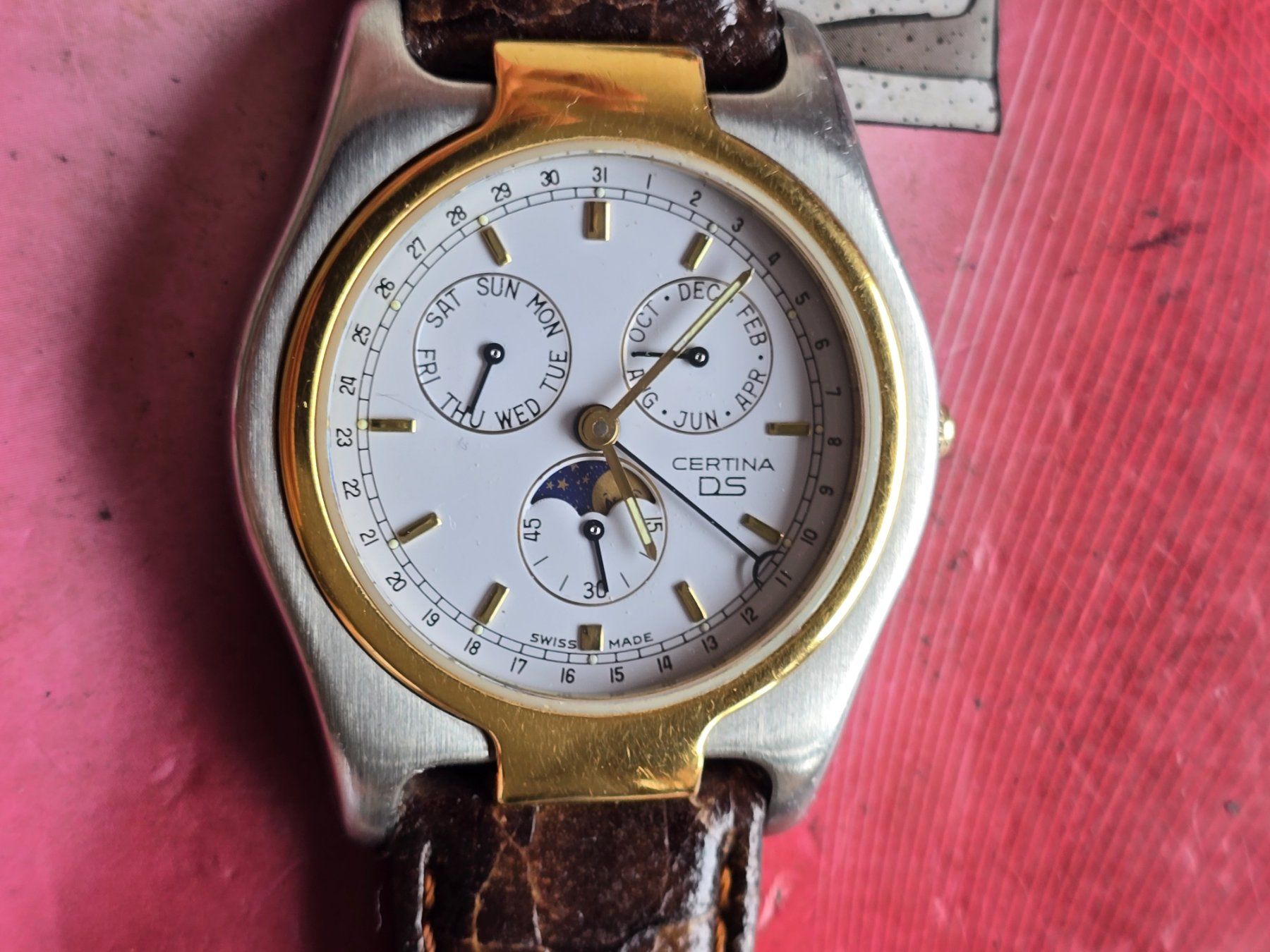 Certina Orologi: 331 Certina DS Triple Date Mondphasen Gold / SS – Usato da Muri AG venduto da Corredor 2