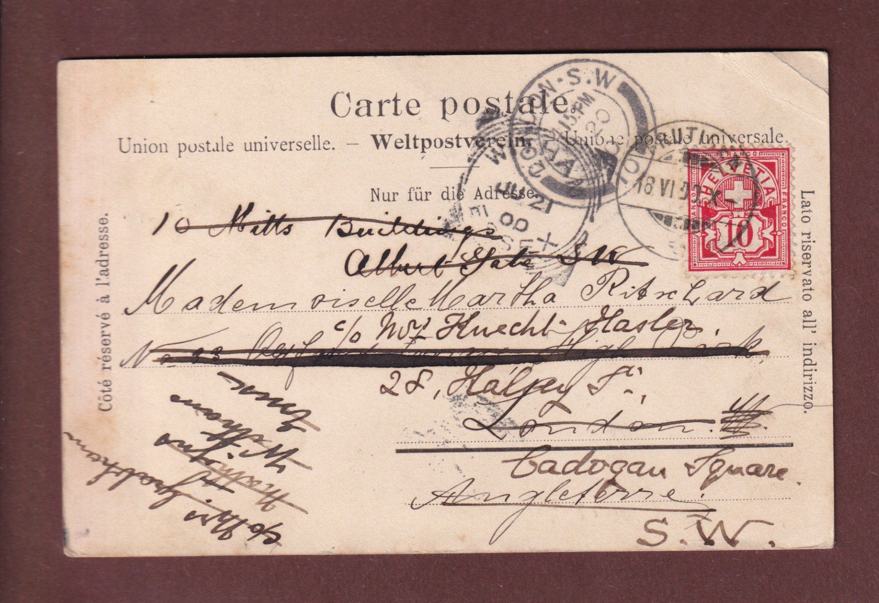 Cartoline postali: Gruss vom BLAUSEELI - 1900 // Eckbug // – Usato da Pully venduto da nicecards-shop 1