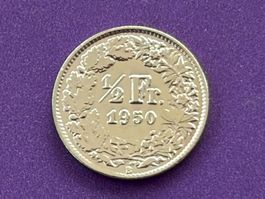 1/2 Fr. 1950 sehr schön