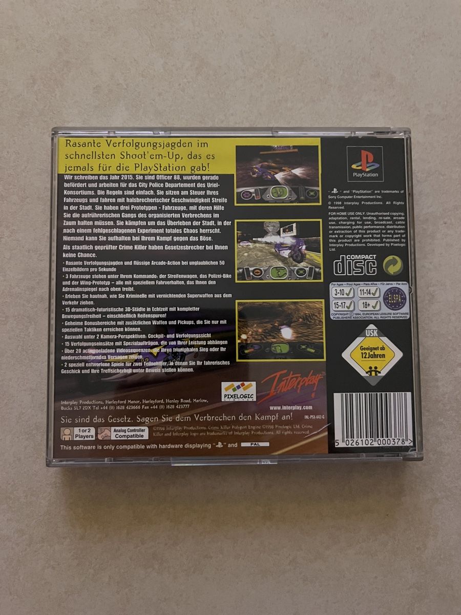 Giochi: crime killer ps1 – Usato da Suhr venduto da SchnapperCH 1