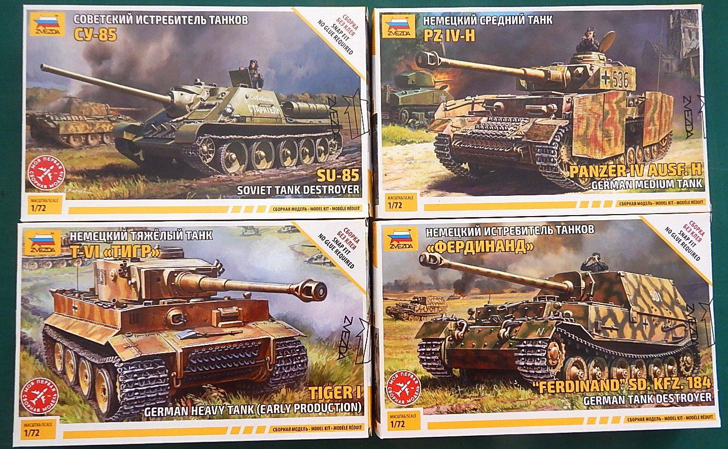 Zvezda Kit di modellismo & Modellini statici: Zvezda tanks Set – Nuovo e nell'imballaggio originale da Neuchâtel venduto da PAB2000