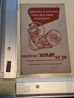 buch, heft, motor VAP 57.30 beschrieb 60 er jahre