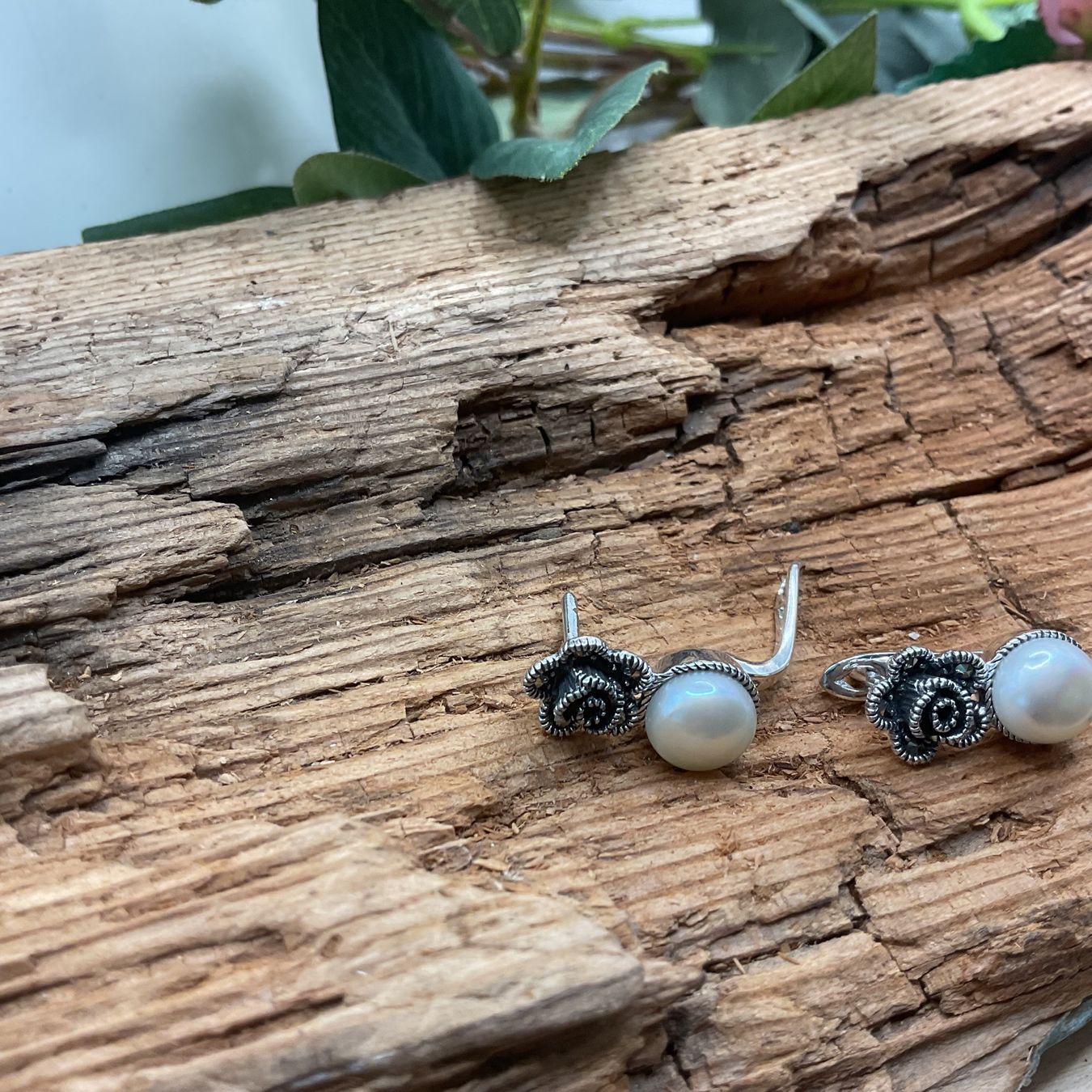 Orecchini pendenti & Orecchini a lobo: Vintage Ohrstecker Sterlingsilber mit Perle – Nuovo (secondo la descrizione) da luzern venduto da Alpendorf1 1