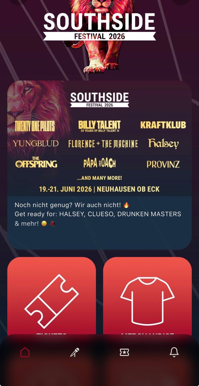 Biglietti: Festival Tickets Southside 4x – Usato da St. Gallen venduto da ane_9zfy 1
