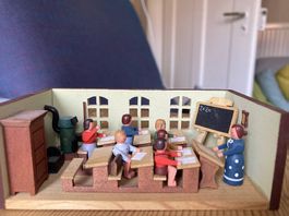 Miniaturschulstube von Seiffener