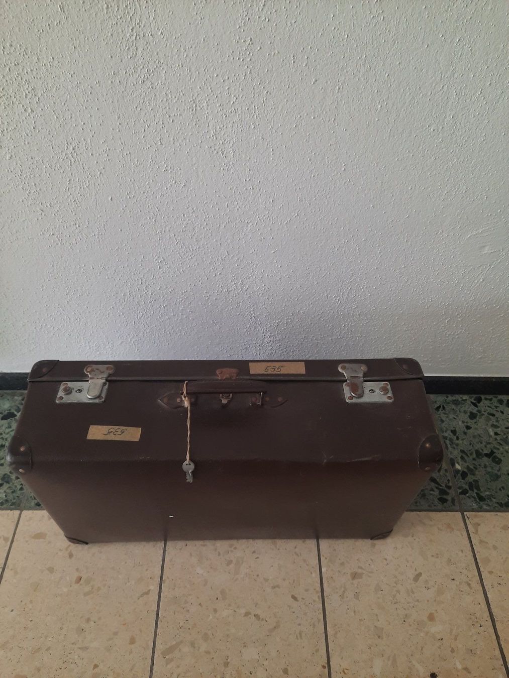 Valigie: Vintage 1950er Valise / Lederkoffer – Usato da Hombrechtikon venduto da BAZ-Vintage 3