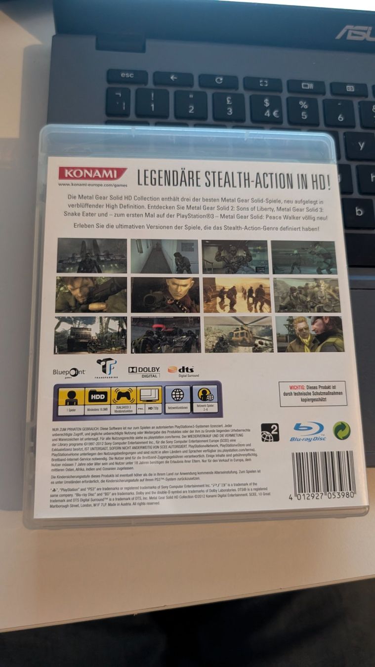 Spiele: Metal Gear Solid HD Collection - Playstation 3 PS3 Game – Gebraucht aus Hünenberg See von SpecialEditionGaming 1