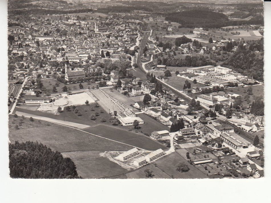 Ansichtskarten: Flawil Flugaufnahme 1960 – Gebraucht aus Bürglen TG von StampGraf