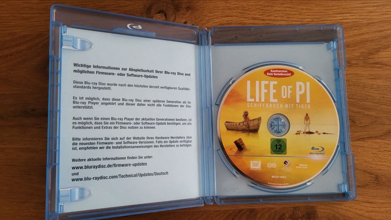 Alle DVDs: Life of Pi Bluray – Gebraucht aus Suhr von kap_wq5h 1
