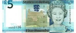 Jersey 5 Pound ND(2010) QEII P-33 UNZ