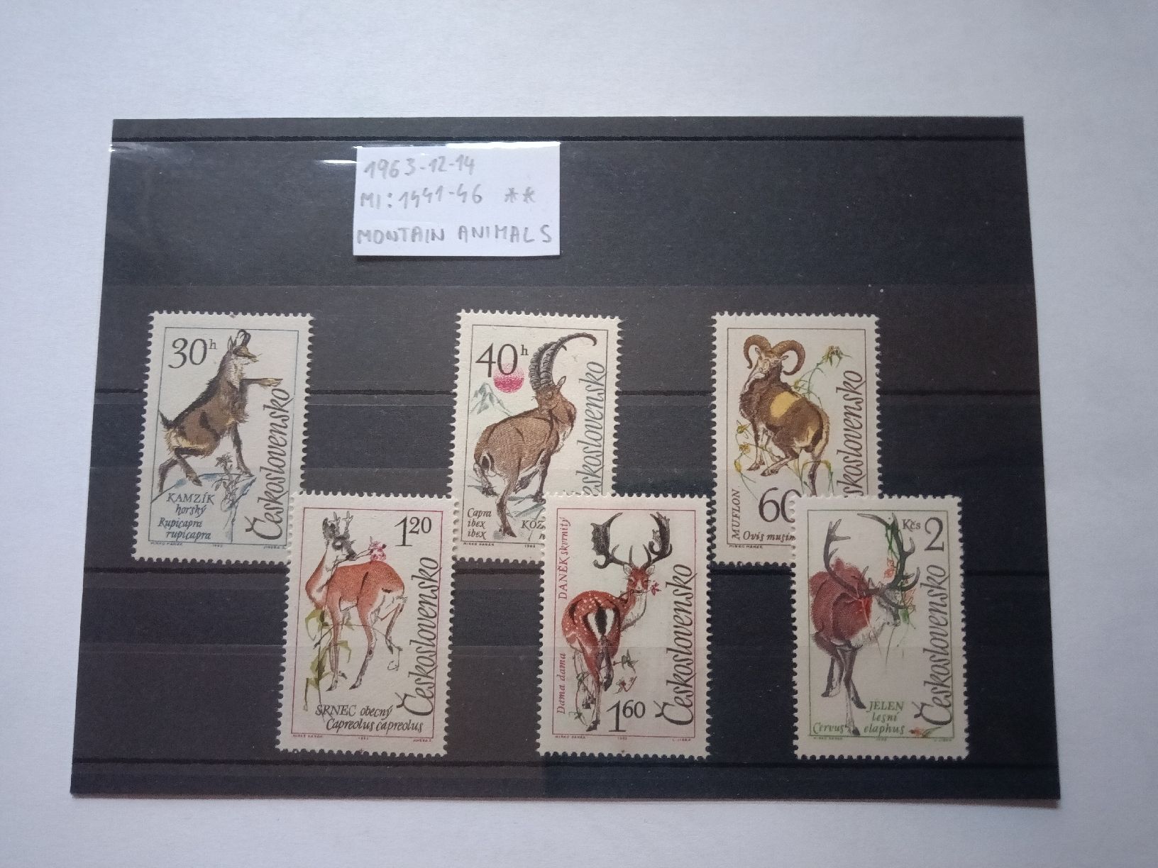 Alle Briefmarken: Tschechoslowakei -montain animals – Neu (gemäss Beschreibung) aus RORSCHACH von jar_8769