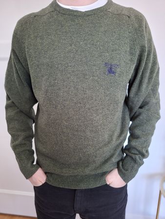 Pull Burberrys Homme Laine Verte,