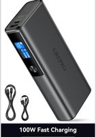 100W Laptop Power Bank 20000mAh mit Aluminiumlegierung TFT