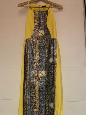 Sommerkleid Ana Sousa Gr. 36 Pailletten gelb neuwertig