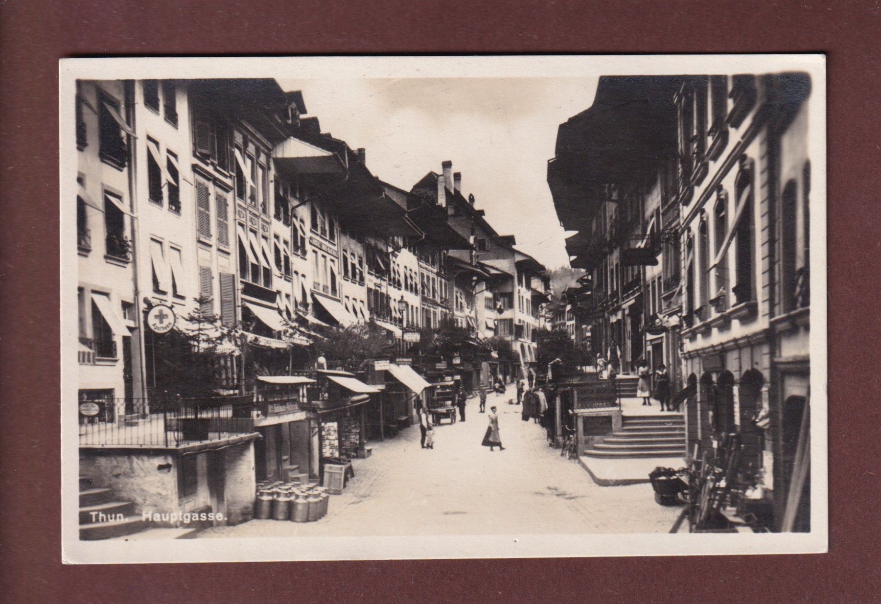 Cartoline postali: THUN - Hauptgasse – Usato da Pully venduto da nicecards-shop