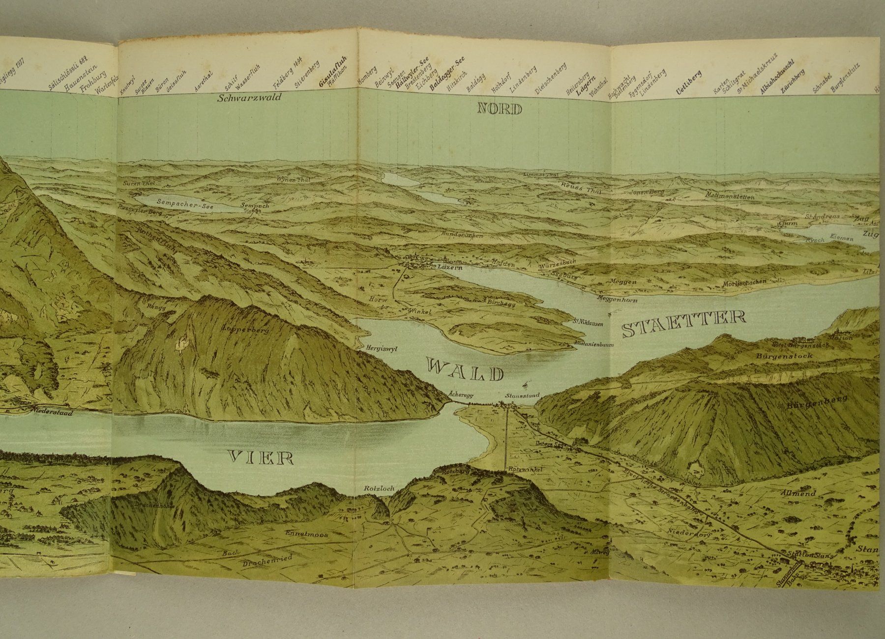 Stiche: STANSERHORN PANORAMA, ALPEN-PANORAMA 1892 – Gebraucht aus Grüningen von Kartensammler 7