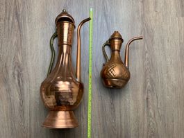 Kupfer kannen krüge Gross und klein