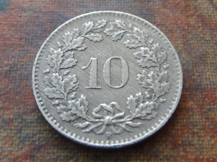 Alle Münzen: 10 Rp. 1964 – Gebraucht aus Romanel-sur-Lausanne von Swift13 1