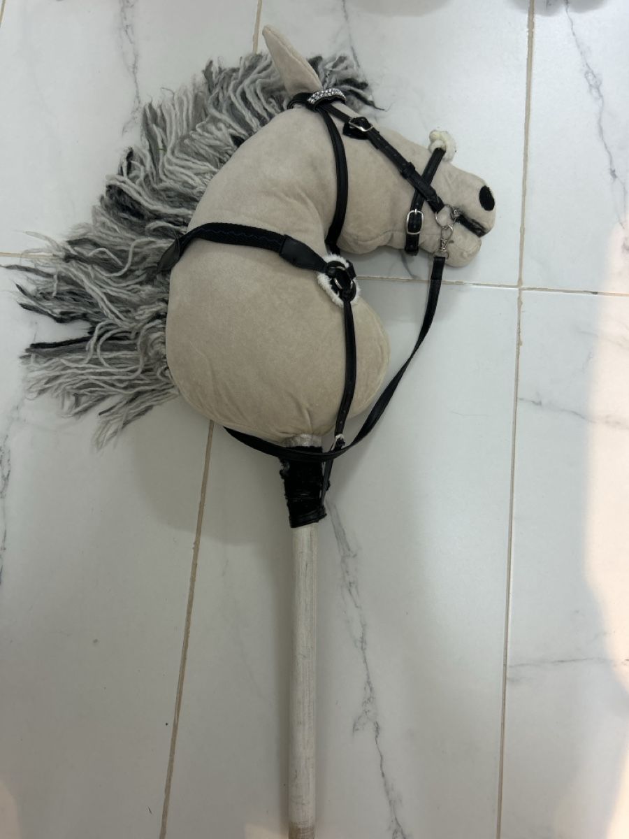 Giocattoli: Steckenpferd beige mit Zaumzeug gebraucht – Usato da Schindellegi venduto da SAS991