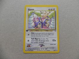 Pokémon Sammelkarte Aipom 1995-2000  HP Engl.1. Edition
