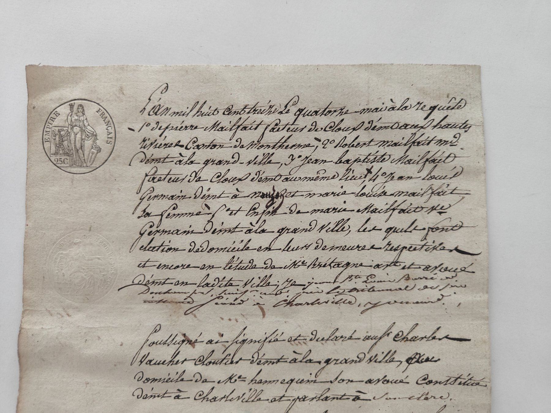 Dokumente: Historisches Dokument  18. Jahrhundert, handschri... – Gebraucht aus Langendorf von zvonu161 2