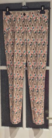 Modische Stoffhose Gr.36 Beige Muster frühlinghaft MARC CAIN