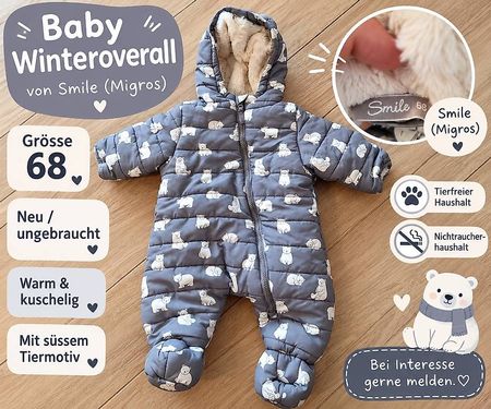 Baby Winteroverall Grösse 68  Smile Migros
