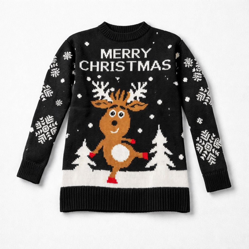 Maglioni & Felpe: Pull de Noël festif noir - neuf - TU – Nuovo e nell'imballaggio originale da Vuisternens-Romont venduto da gol_xp6p