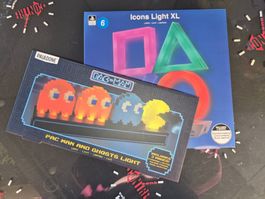 Lampe déco PlayStation et pac man