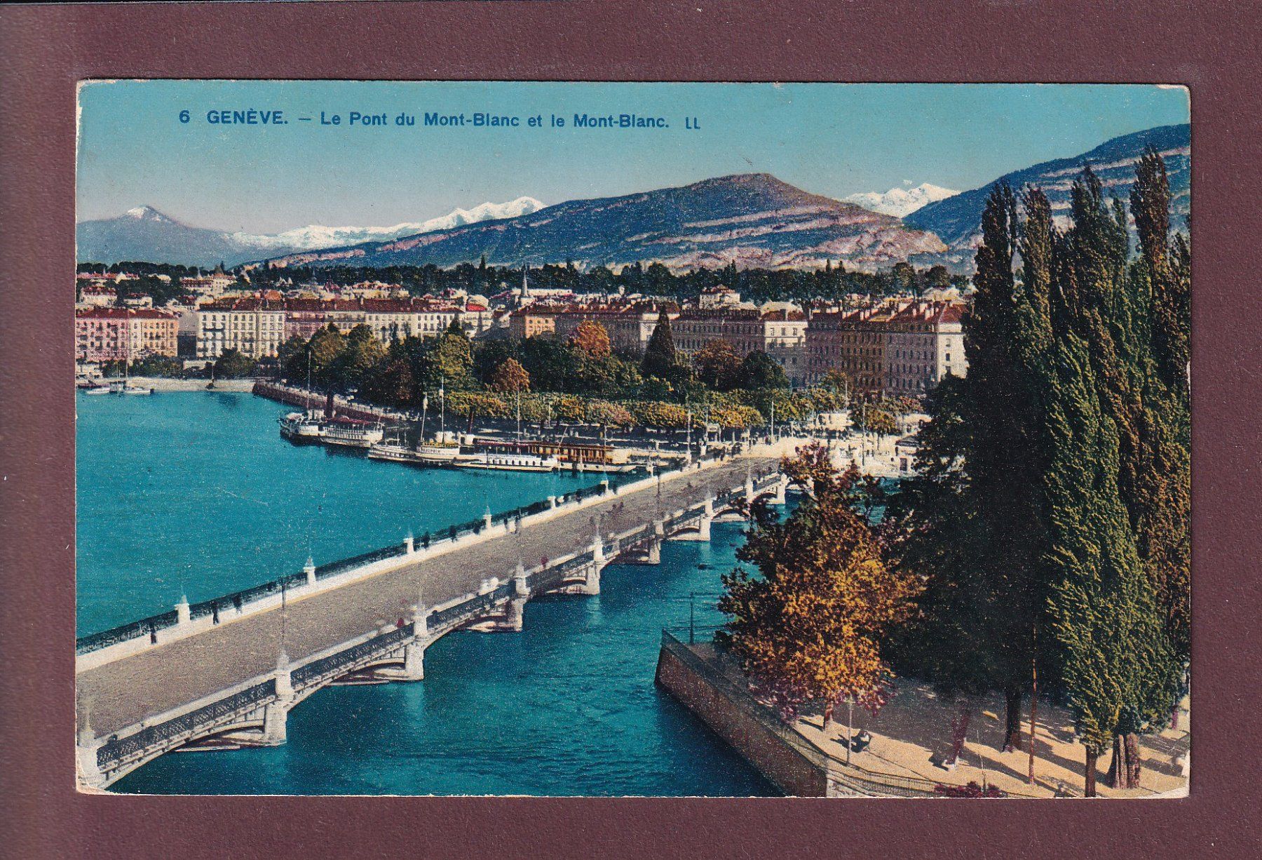 Cartes postales: GENEVE - Pont du Mont-Blanc – D'occasion à Pully par nicecards