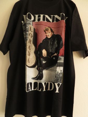 T-Shirt Johnny Hallyday "Lorada tour 95" Taille XL Noir