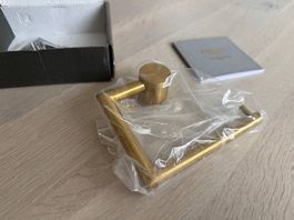 Design Toilettenpapierhalter von Frost goldfarbig