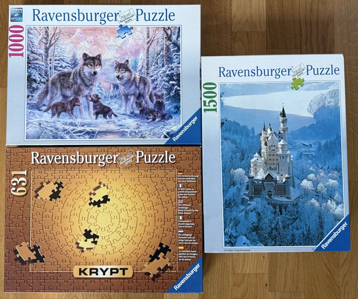 Ravensburger Puzzle: 3 Ravensburger Puzzles – Usato da Ostermundigen venduto da airline-trolley