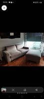 IKEA Sörvallen 2er Sofa, mit Hocker, beige