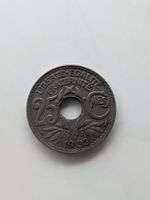 Frankreich 25 Centimes 1933 Lochmünze 