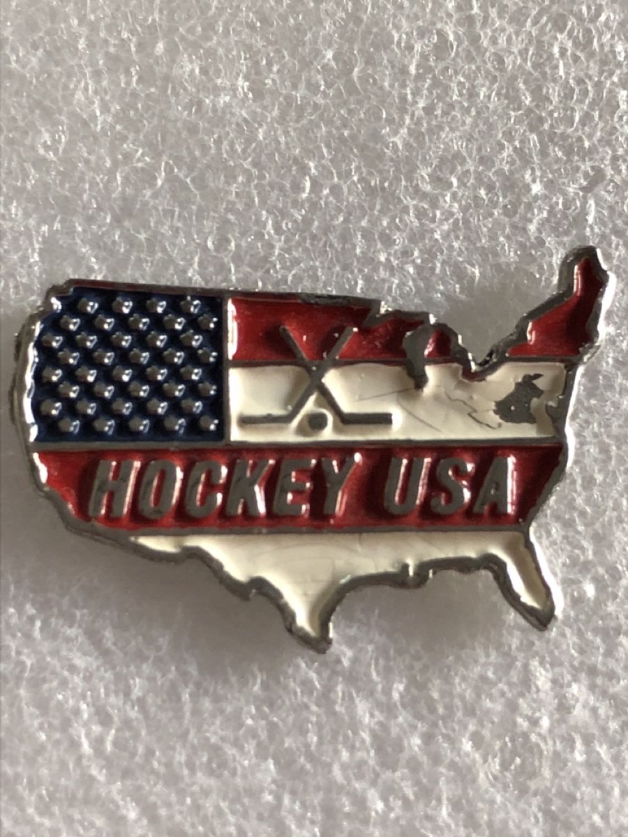 Spille & Fermagli: Hockey USA Pin Flag – Usato da Osogna venduto da goodthingme