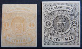 Luxemburg  Kat. 12-13 * 1865 Kat. 550 Euro