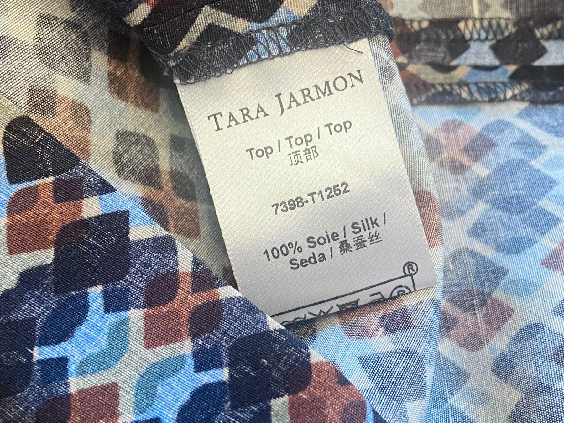 Tara Jarmon Top: Tara Jarmon, Top, 100% Seide, Gr. 36 – Usato da Zürich venduto da Pokimoki_1 5