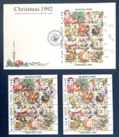 1992 Guernsey Grossbritannien Weihnachten FDC + Bogen **+ET