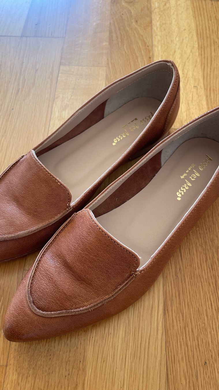 Damenschuhe: Lederschuhe passo per passo, Grösse 36 – Neu (gemäss Beschreibung) aus Burgdorf von Crown. 1