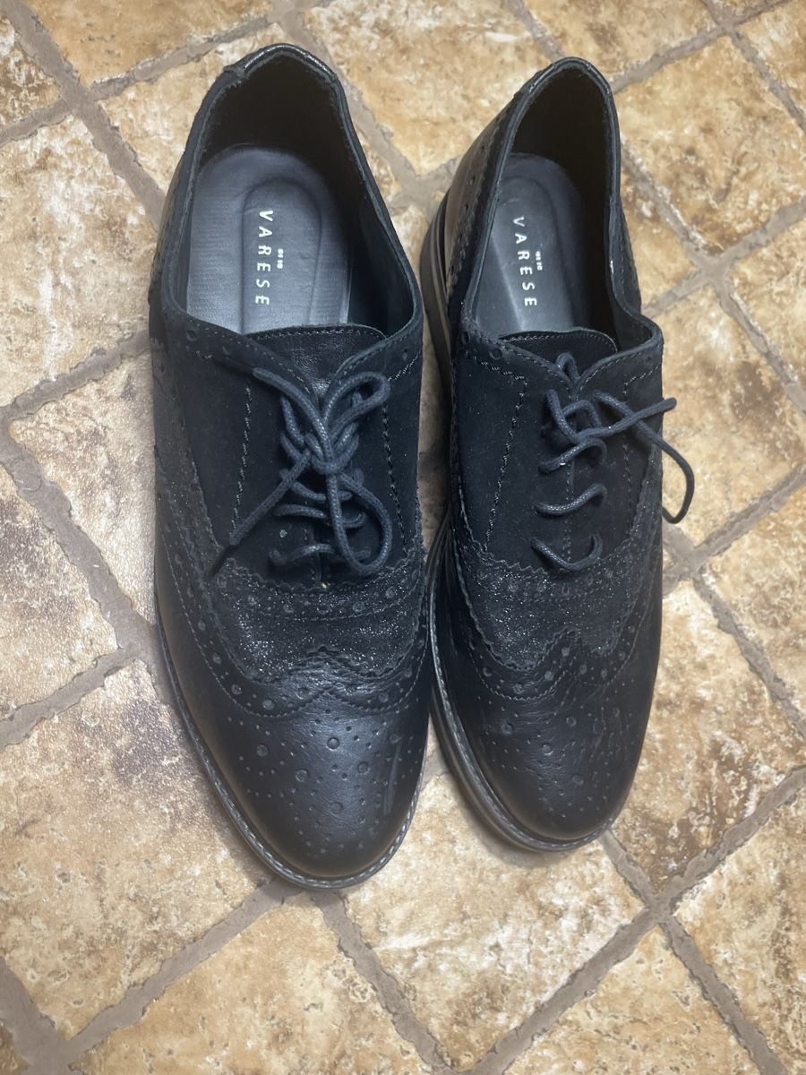 Herrenschuhe: Scarpe stringate Varese-pelle nera-tg 38.5/39 – Neu (gemäss Beschreibung) aus Gordevio von LanaZimm 8