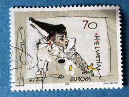 Nr. 1051 Pierrot spielt mit dem Faden GESTEMPELT 2002  
