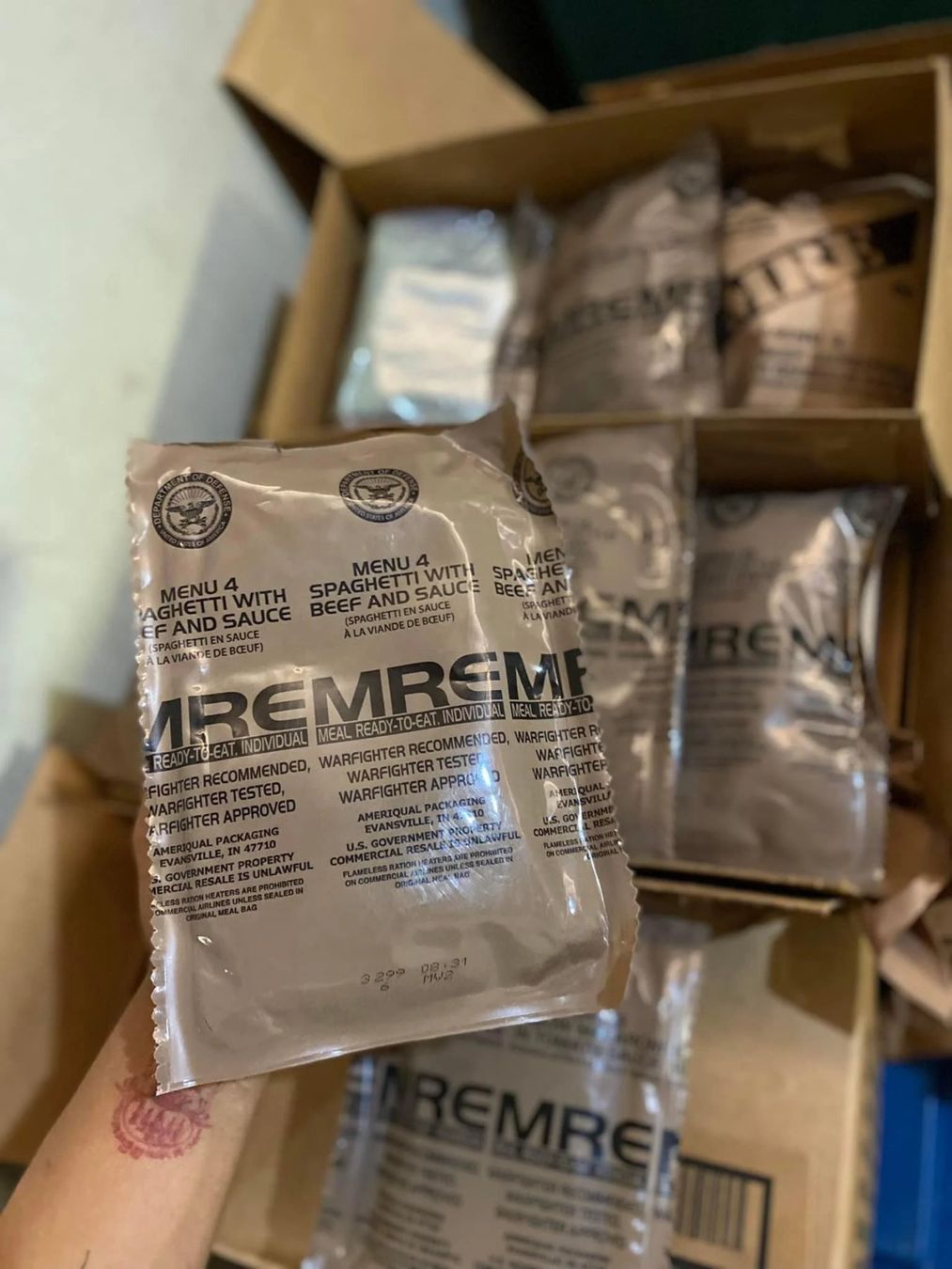 Lebensmittel & Spezialitäten: Original US Army Ration MRE Notration Insp. 2028 – Neu und originalverpackt aus Bischofszell von MRE-Sammler 2