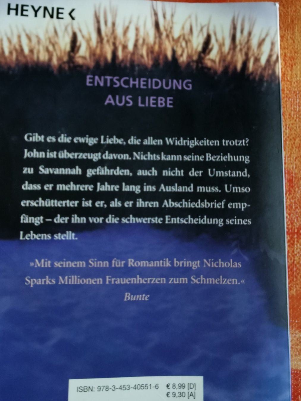 Libri: Nicholas Sparks, Das Leuchten der Stille – Usato da Kölliken venduto da mar5742 1