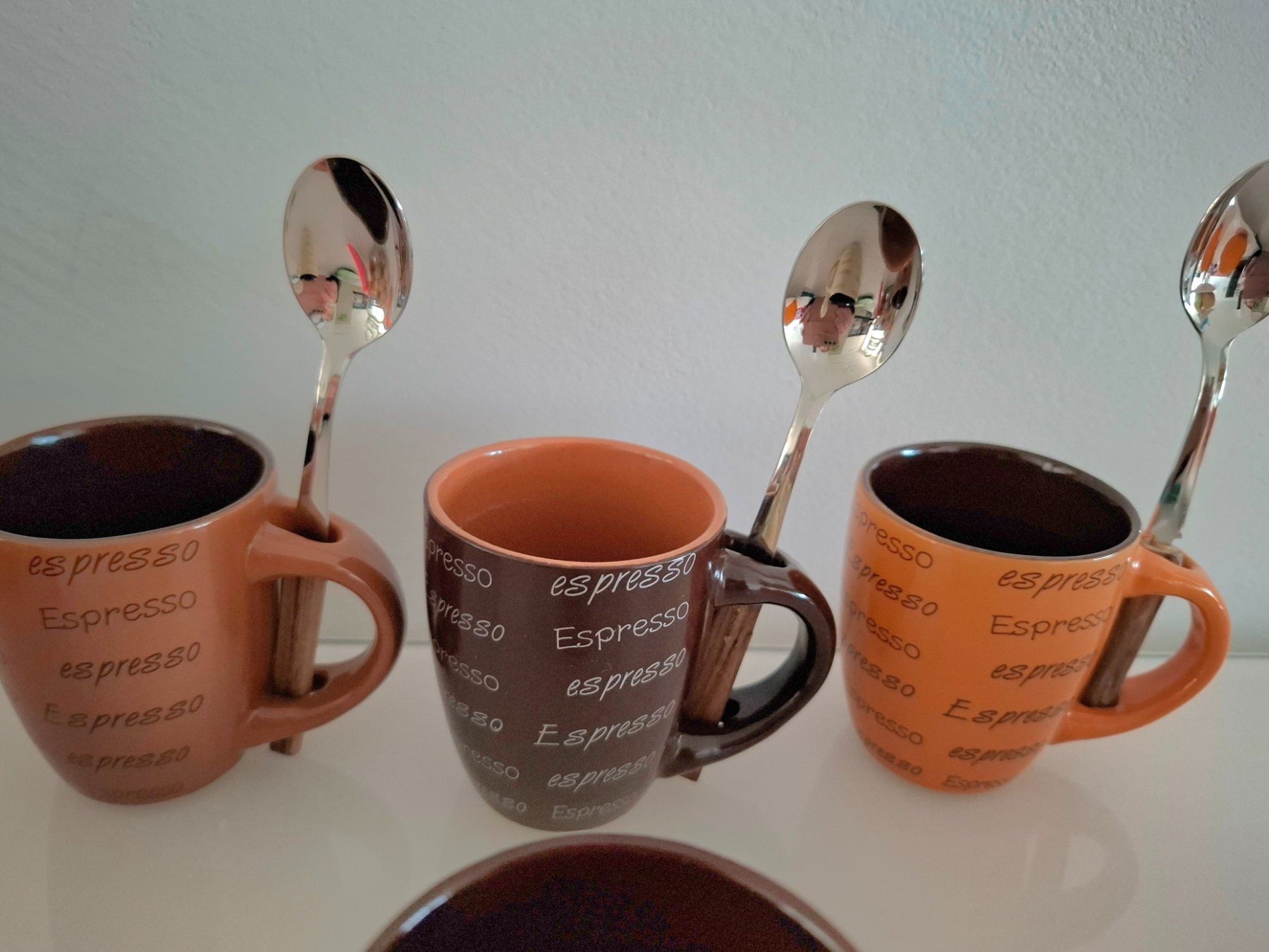 Tazze: 4 Espresso-Tassen mit Löffel – Usato da Zürich venduto da Loubol 3