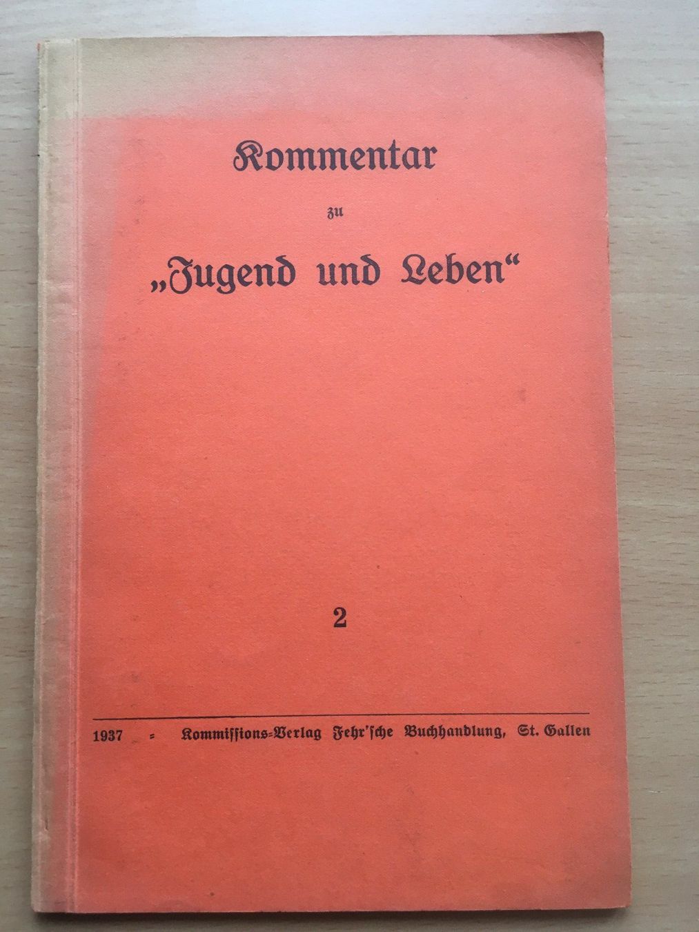 Bücher: Kommentar zu Jugend und Leben – 2 – Gebraucht aus Grenchen von Kogi7